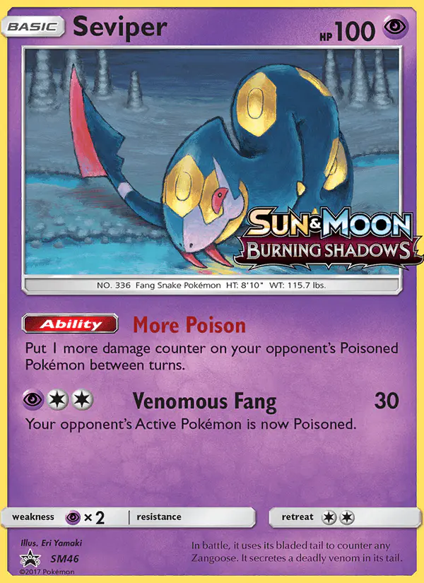 Carta Seviper SM46 de SM Black Star Promos