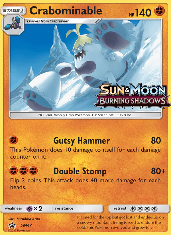 Carta Crabominable SM47 de SM Black Star Promos