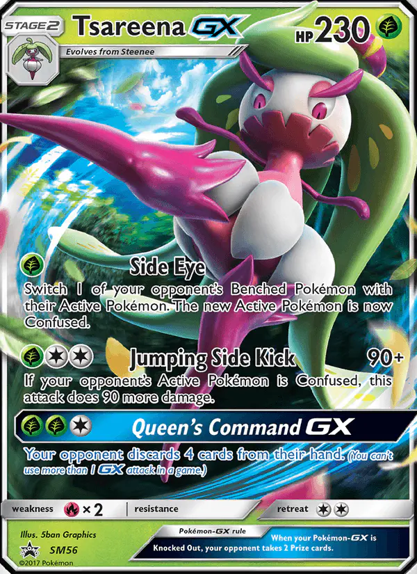 Carta Tsareena GX SM56 de SM Black Star Promos