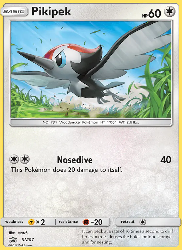 Carta Pikipek SM07 de SM Black Star Promos