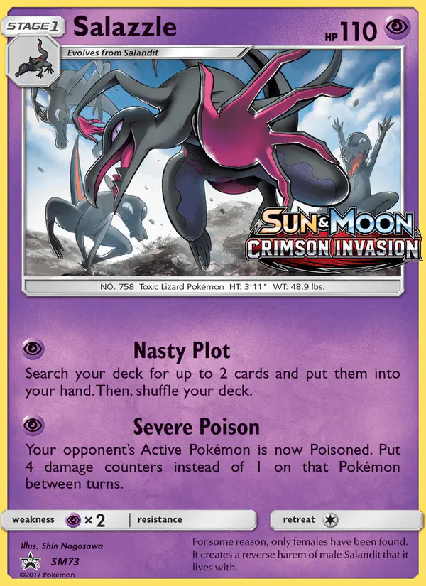 Carta Salazzle SM73 de SM Black Star Promos