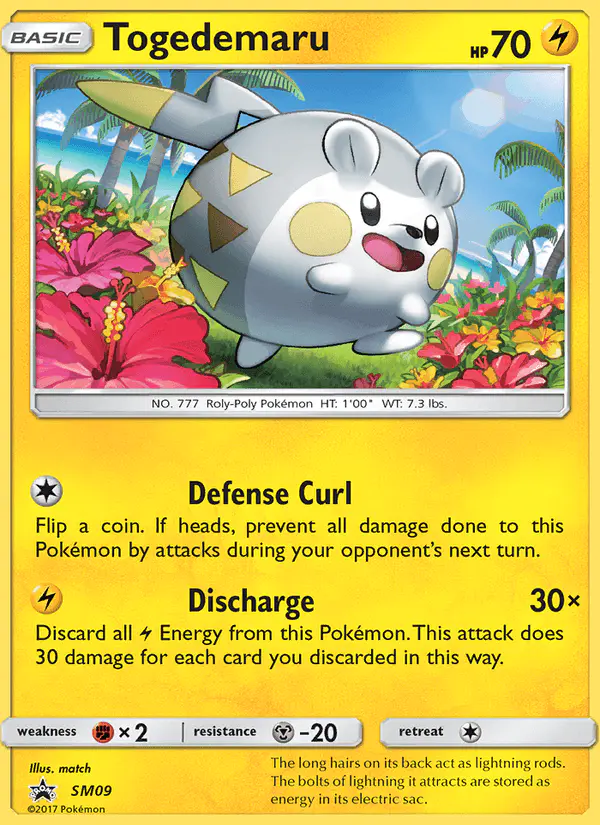 Carta Togedemaru SM09 de SM Black Star Promos