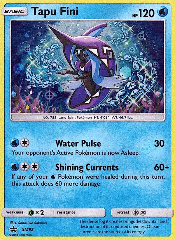 Carta Tapu Fini SM92 de SM Black Star Promos