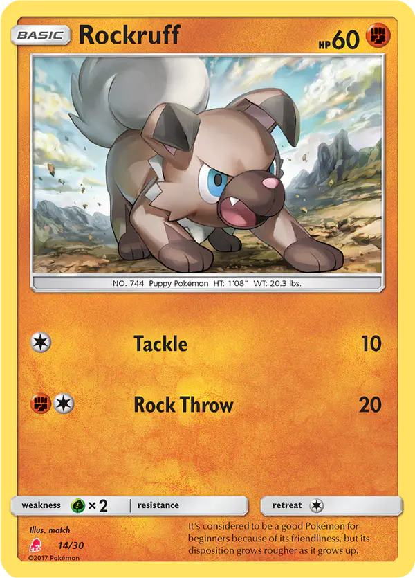 Carta Pikachu 14/30 de SM trainer Kit (Alolan Raichu)