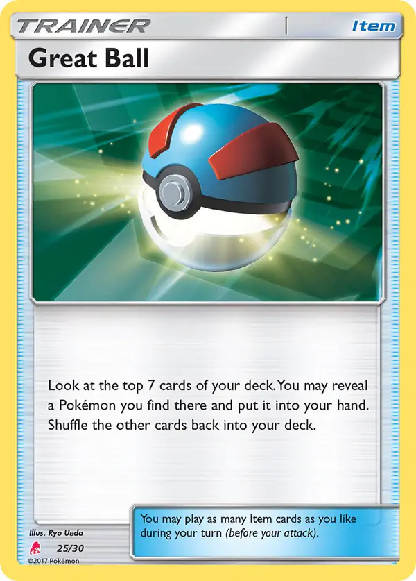Carta Great Ball 25/30 de SM trainer Kit (Lycanroc)