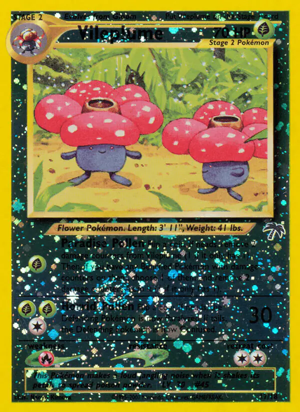 Carta Vileplume 17/18 de Southern Islands