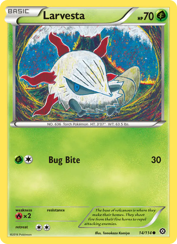 Carta Larvesta 14/114 de Steam Siege