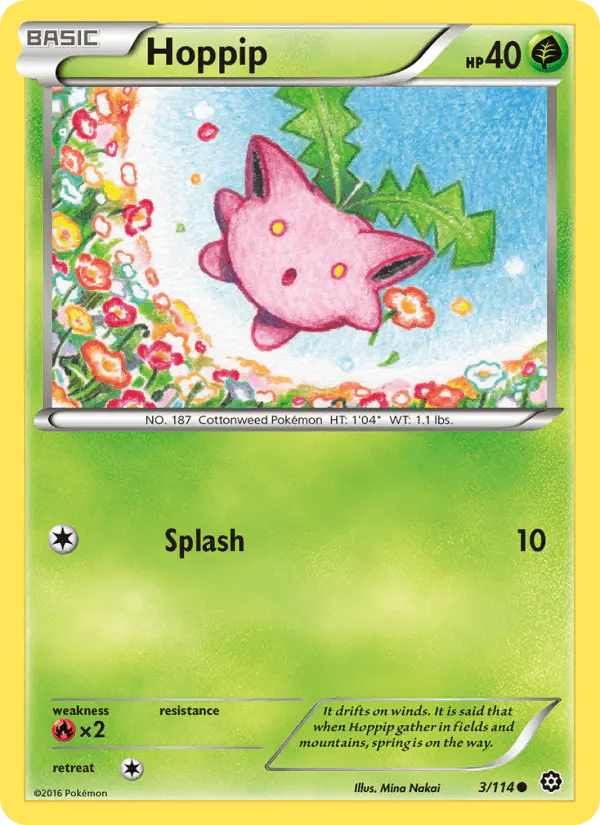 Carta Hoppip 3/114 de Steam Siege