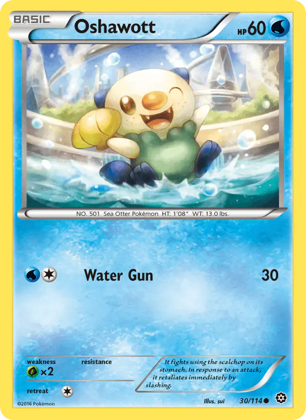 Carta Oshawott 30/114 de Steam Siege