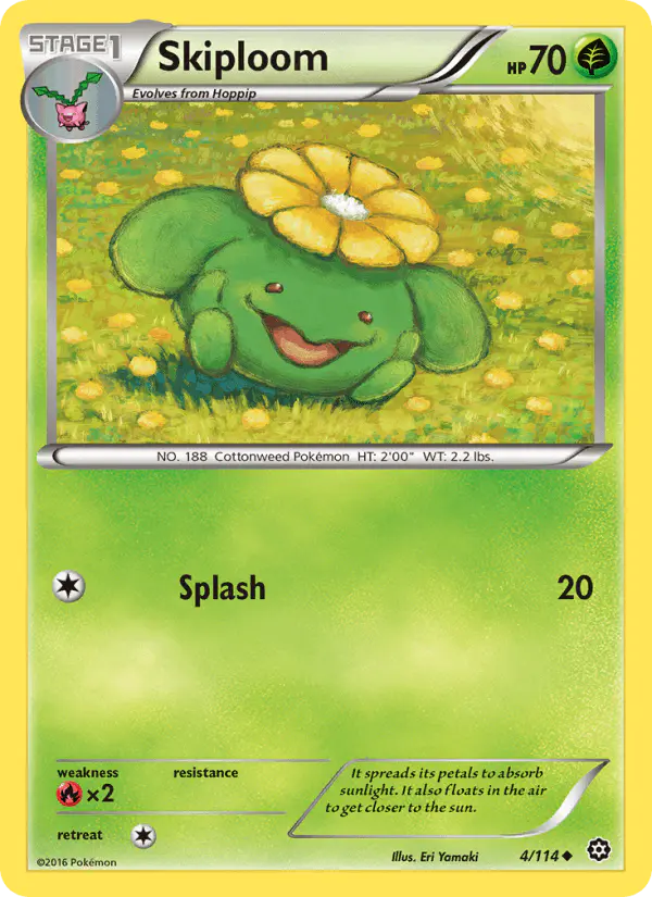 Carta Skiploom 4/114 de Steam Siege