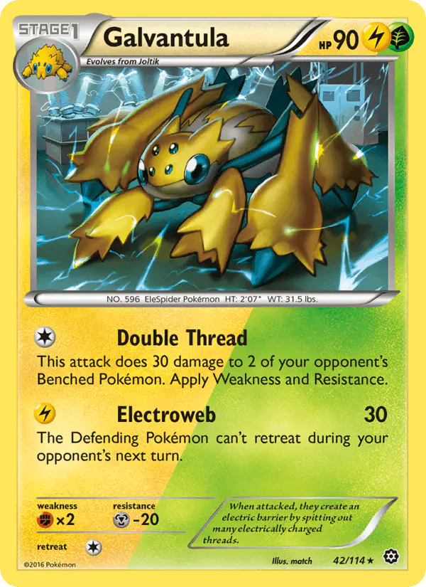 Carta Galvantula 42/114 de Steam Siege