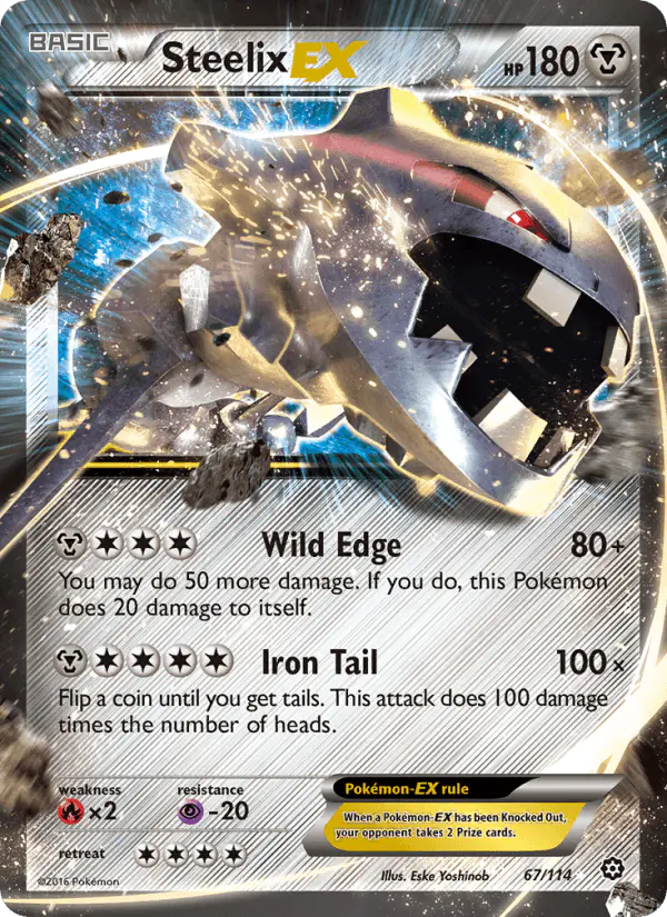 Carta Steelix EX 67/114 de Steam Siege