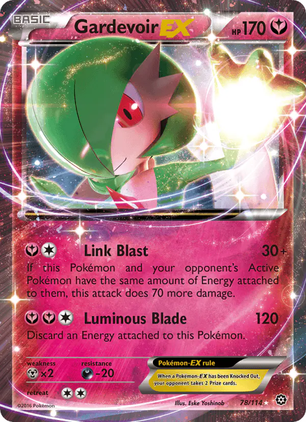 Carta Gardevoir EX 78/114 de Steam Siege