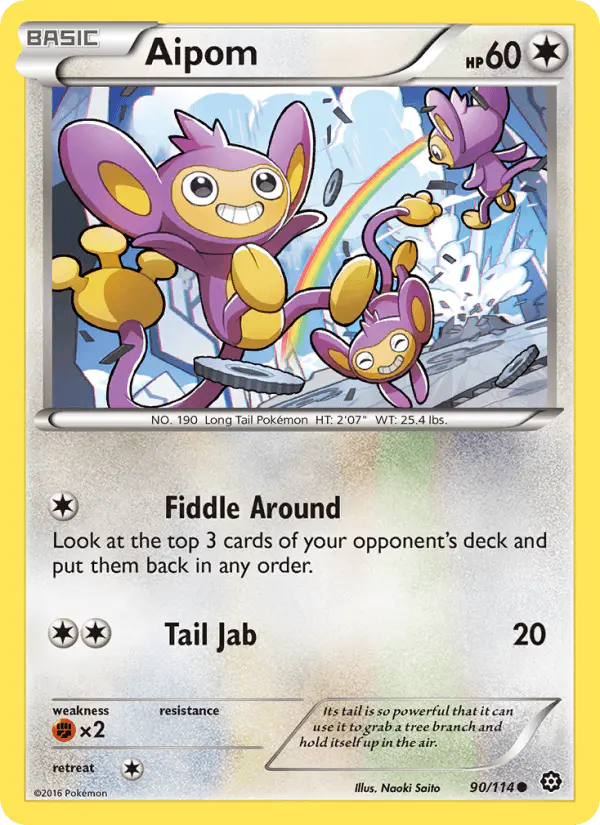 Carta Aipom 90/114 de Steam Siege