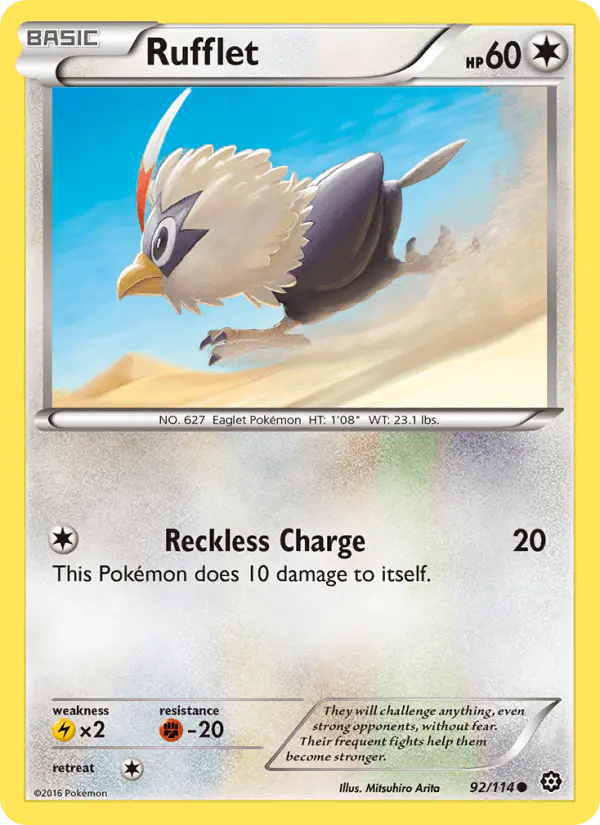 Carta Rufflet 92/114 de Steam Siege