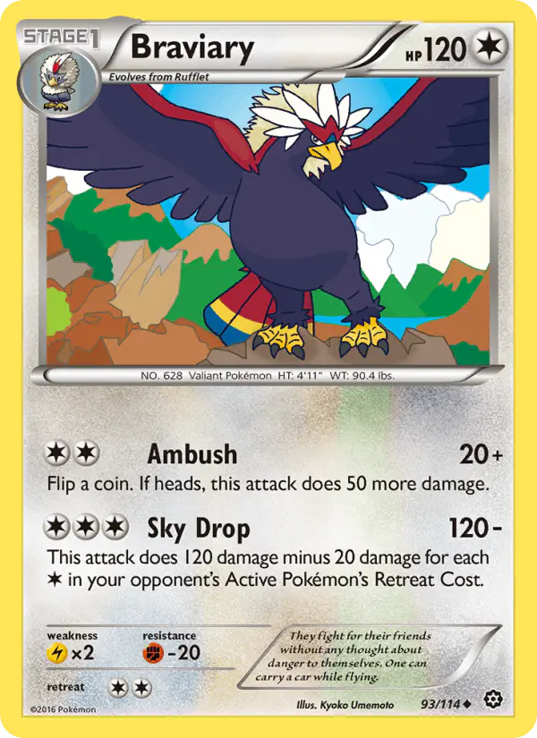 Carta Braviary 93/114 de Steam Siege