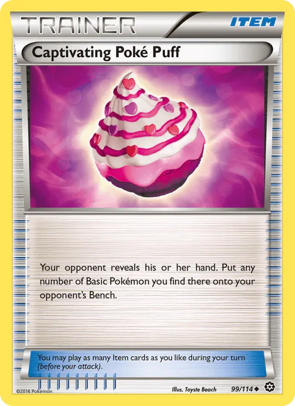 Carta Captivating Poké Puff 99/114 de Steam Siege