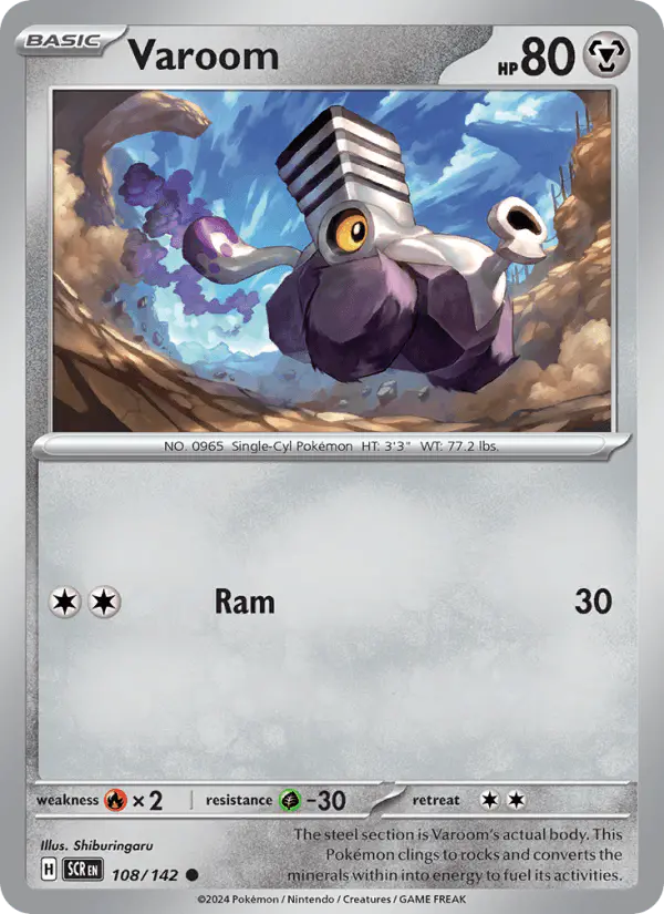 Carta Varoom 108/142 de Stellar Crown