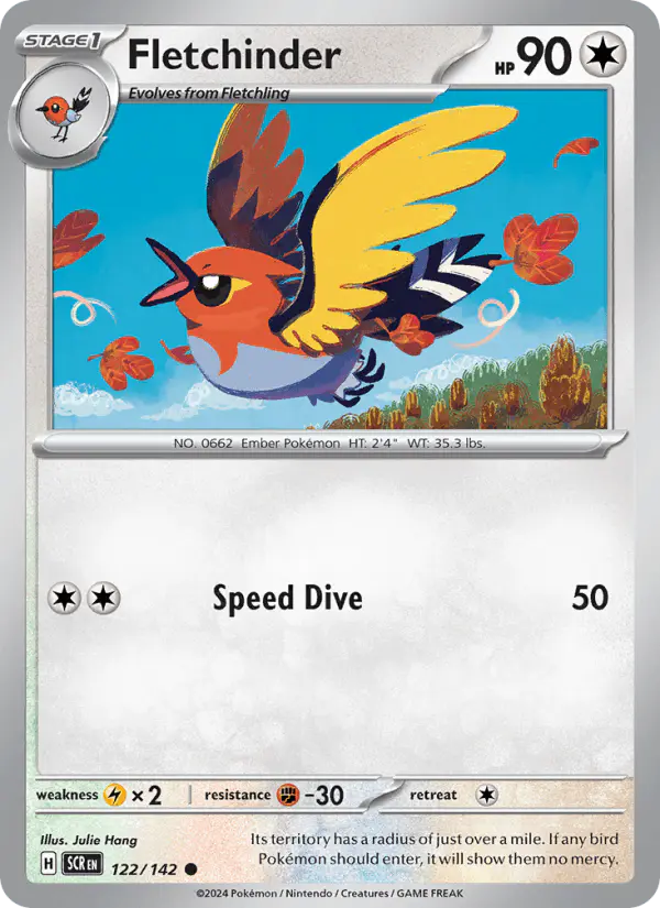 Carta Fletchinder 122/142 de Stellar Crown