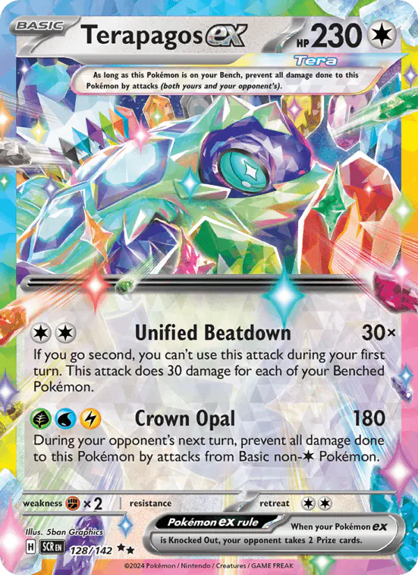Carta Terapagos ex 128/142 de Stellar Crown