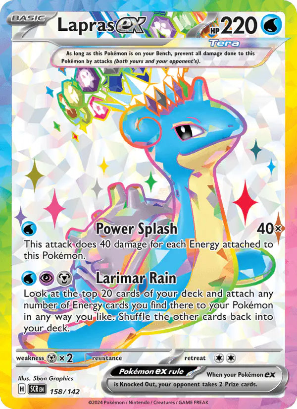 Carta Lapras ex 158/142 de Stellar Crown