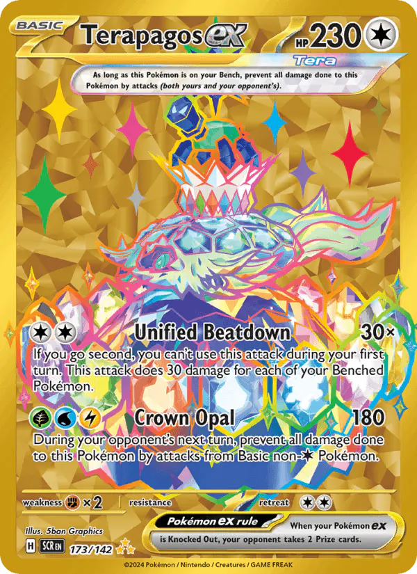 Carta Terapagos ex 173/142 de Stellar Crown