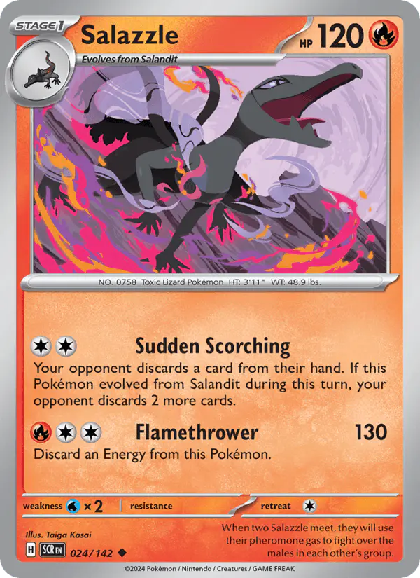 Carta Salazzle 024/142 de Stellar Crown