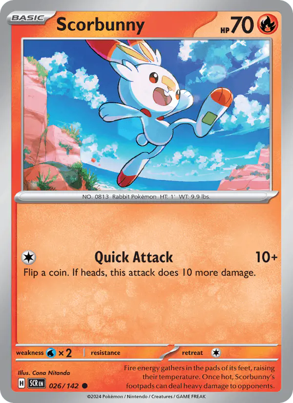Carta Scorbunny 026/142 de Stellar Crown