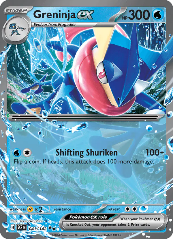 Carta Greninja ex 041/142 de Stellar Crown