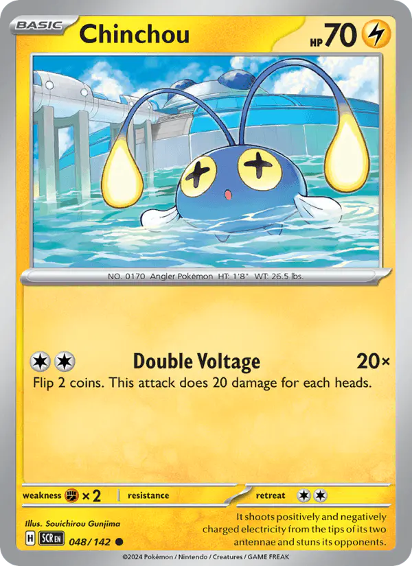 Carta Chinchou 048/142 de Stellar Crown
