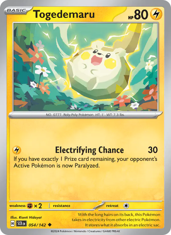 Carta Togedemaru 054/142 de Stellar Crown
