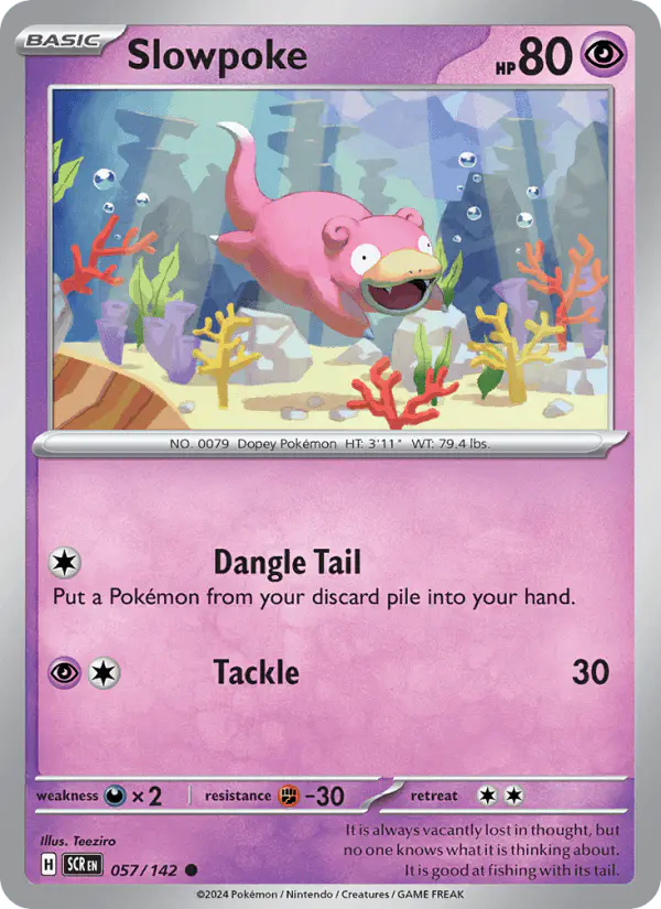 Carta Slowpoke 057/142 de Stellar Crown