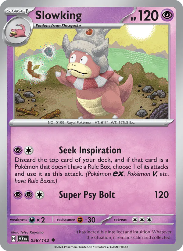 Carta Slowking 058/142 de Stellar Crown