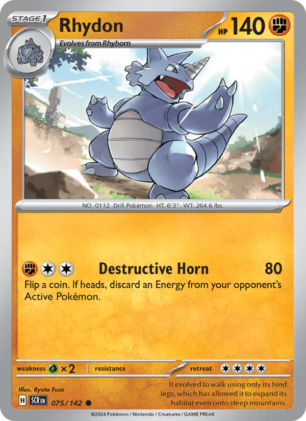 Carta Rhydon 075/142 de Stellar Crown