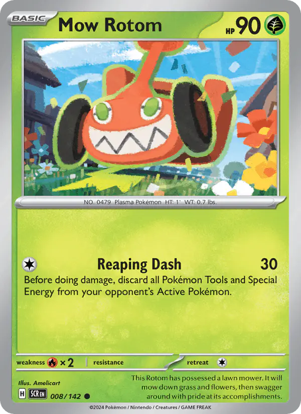 Carta Mow Rotom 008/142 de Stellar Crown