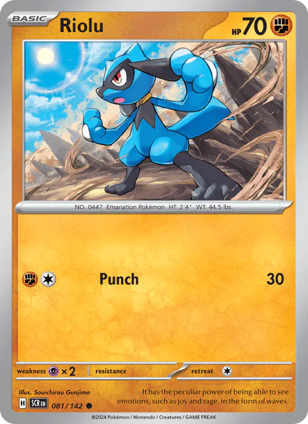 Carta Riolu 081/142 de Stellar Crown