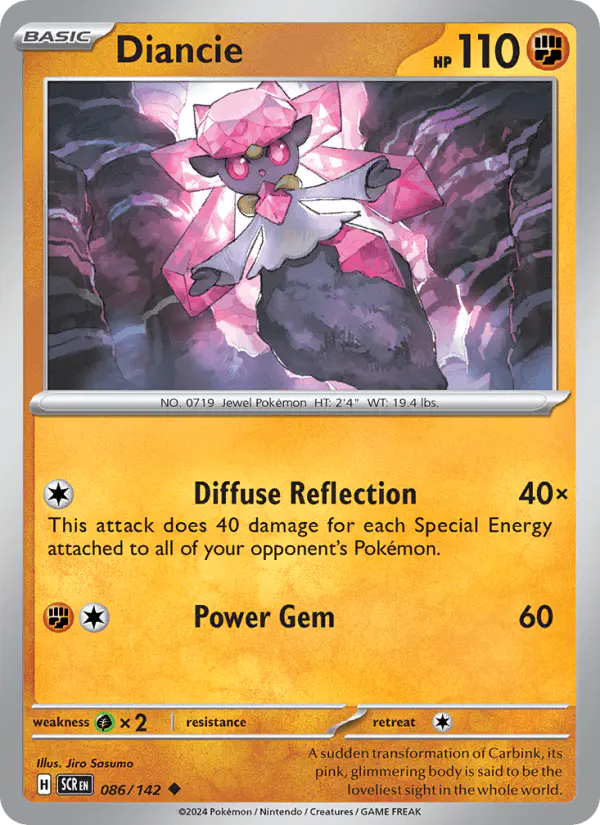 Carta Diancie 086/142 de Stellar Crown