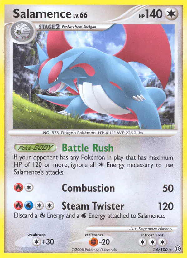 Carta Salamence 24/100 de Stormfront