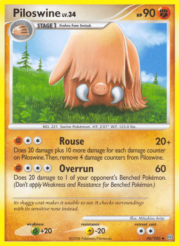 Carta Piloswine 46/100 de Stormfront
