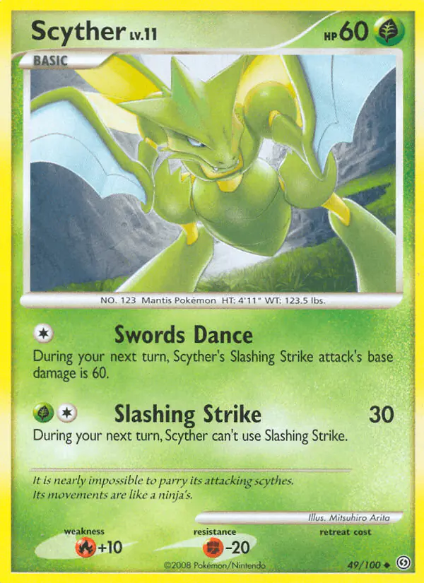 Carta Scyther 49/100 de Stormfront