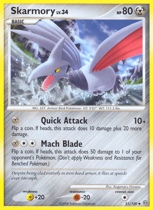Carta Skarmory 51/100 de Stormfront