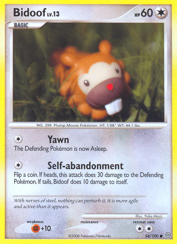 Carta Bidoof 54/100 de Stormfront