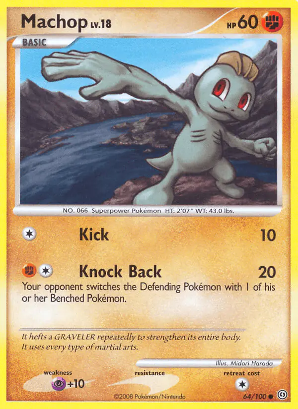 Carta Machop 64/100 de Stormfront