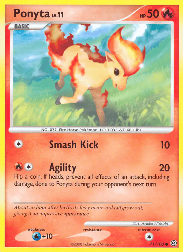 Carta Ponyta 71/100 de Stormfront