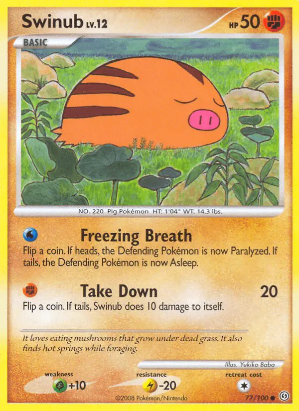 Carta Swinub 77/100 de Stormfront
