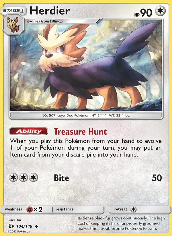 Carta Herdier 104/149 de Sun & Moon