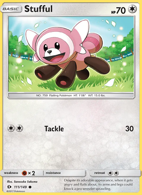 Carta Stufful 111/149 de Sun & Moon