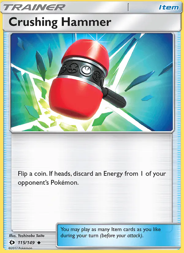 Carta Crushing Hammer 115/149 de Sun & Moon