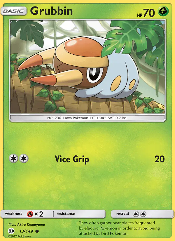 Carta Grubbin 13/149 de Sun & Moon