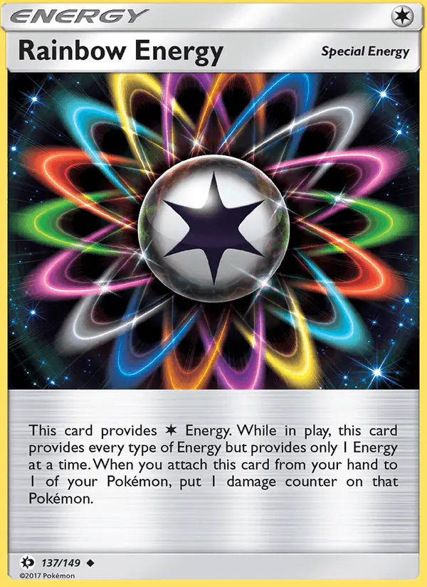 Carta Rainbow Energy 137/149 de Sun & Moon